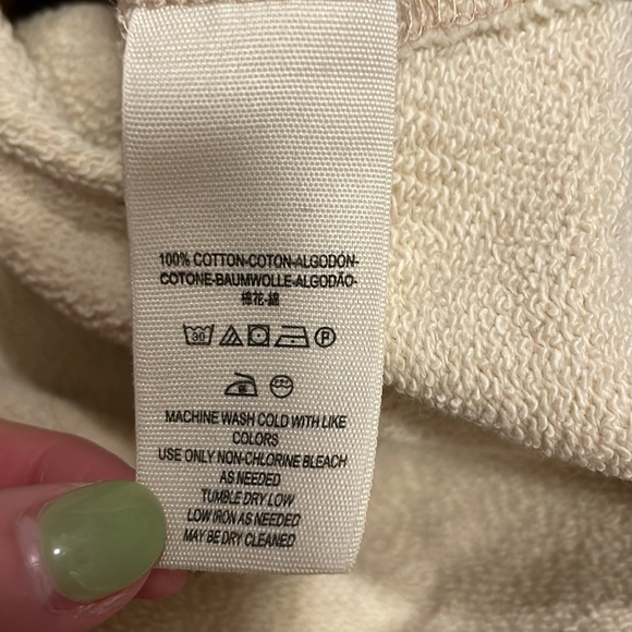 NWOT Free people Small cream Sweatshirt. ⚡️💕 - Picture 3 of 3